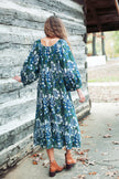 The Lincoln Dress in Hydrangea