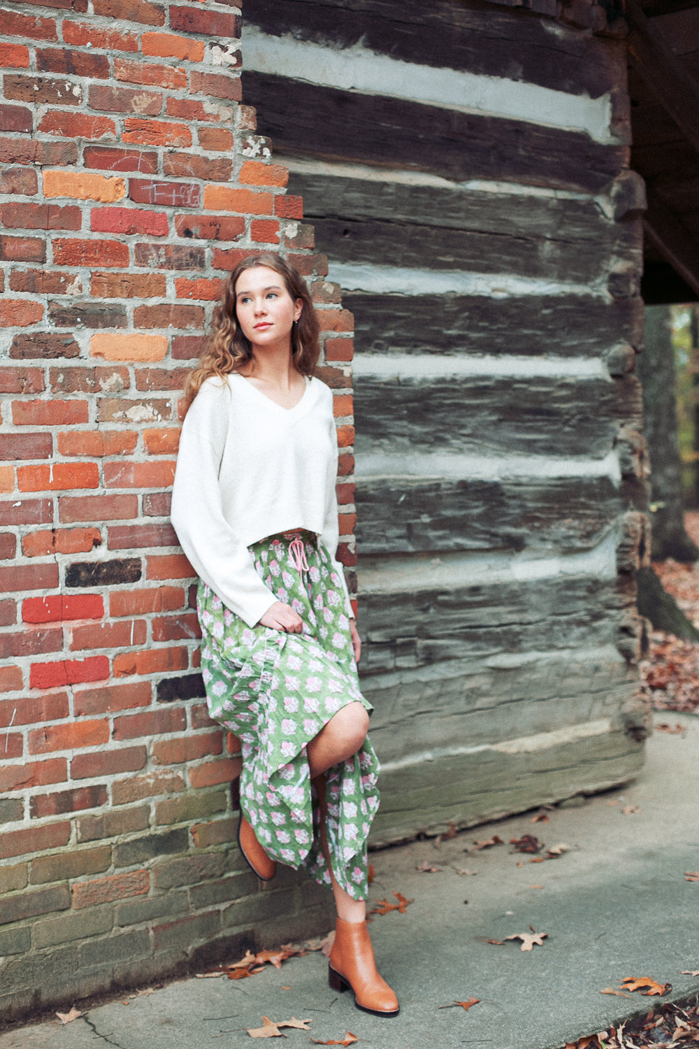 The Clover Skirt in Green Apple