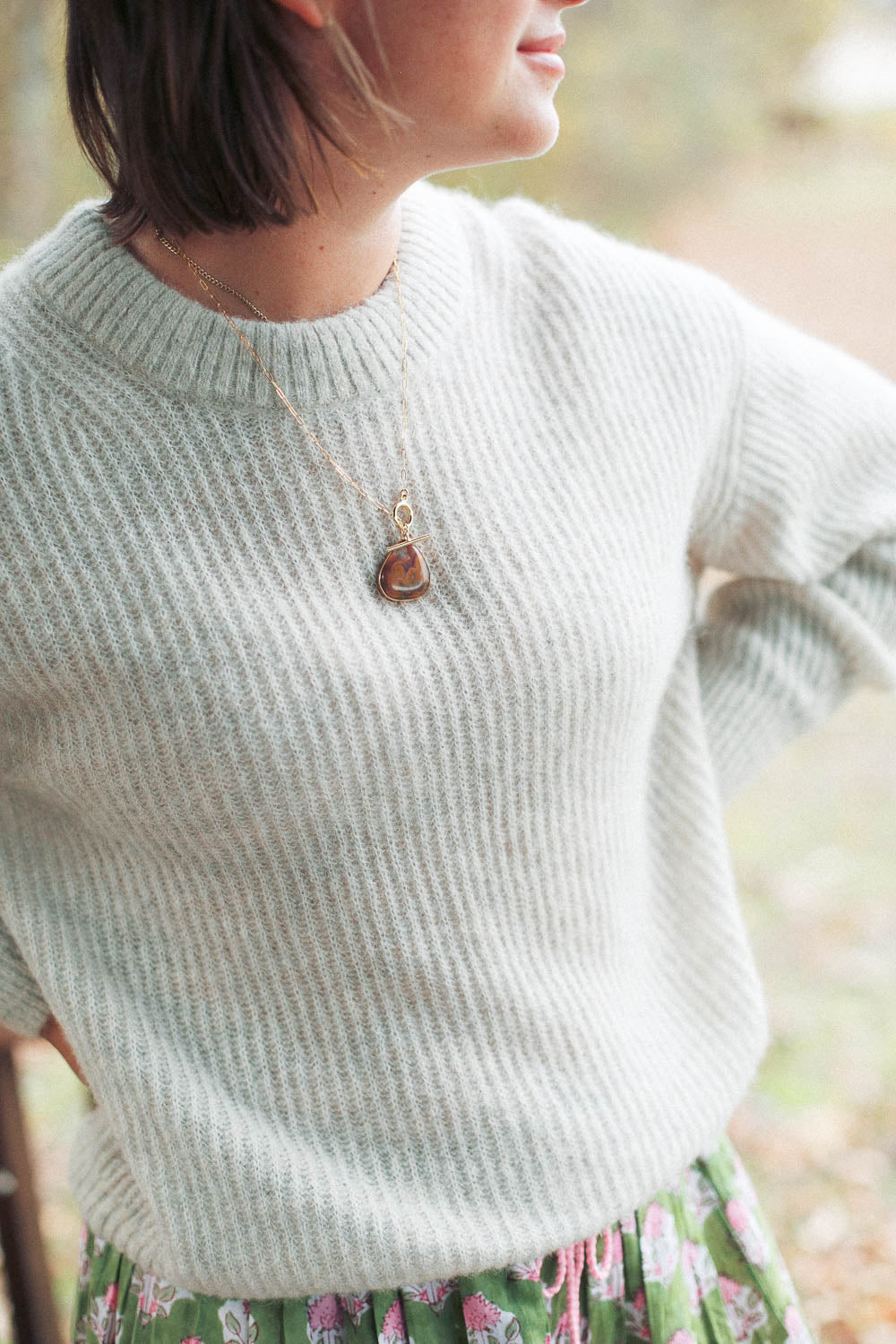 Handcrafted Kentucky Agate Venus Necklace