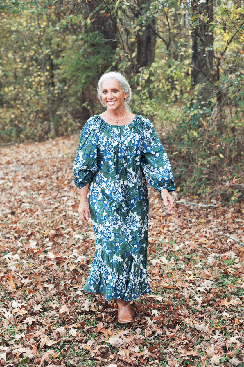 The Lincoln Dress in Hydrangea