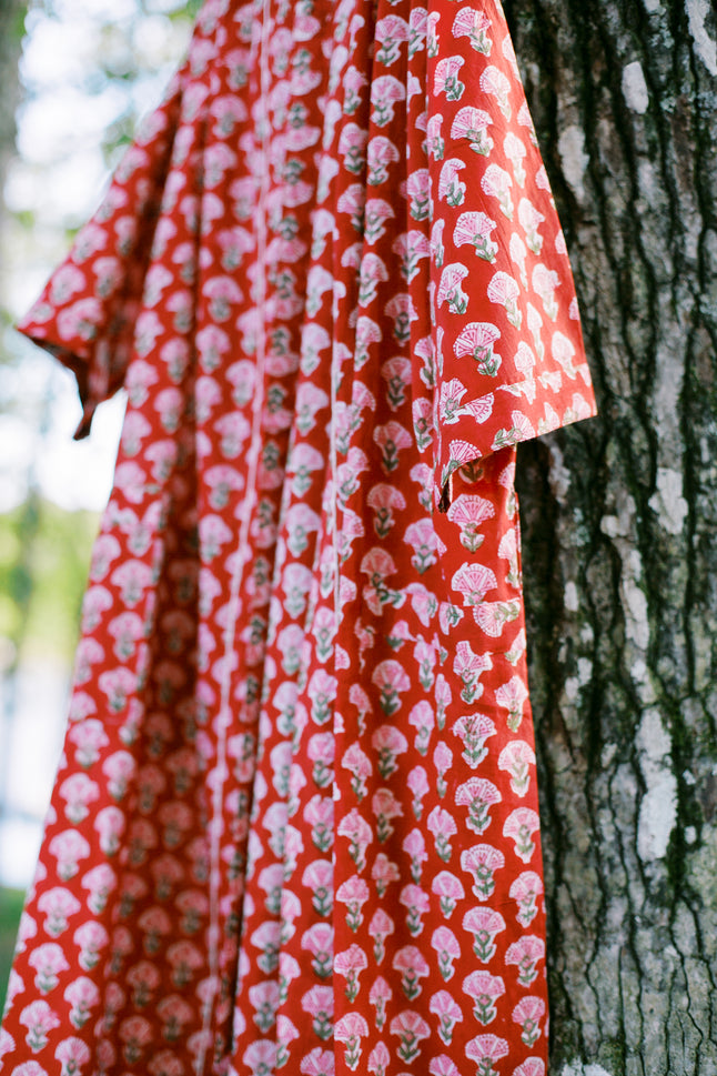 The Hemingway Robe in Red