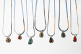 Handcrafted Kentucky Agate Talisman Necklace in Silver