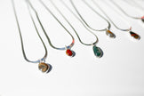 Handcrafted Kentucky Agate Talisman Necklace in Silver