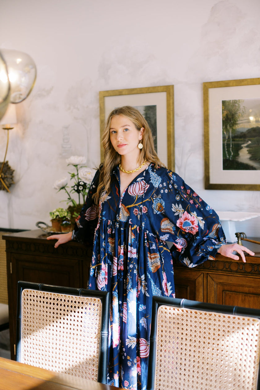 The Derby Dress in Navy