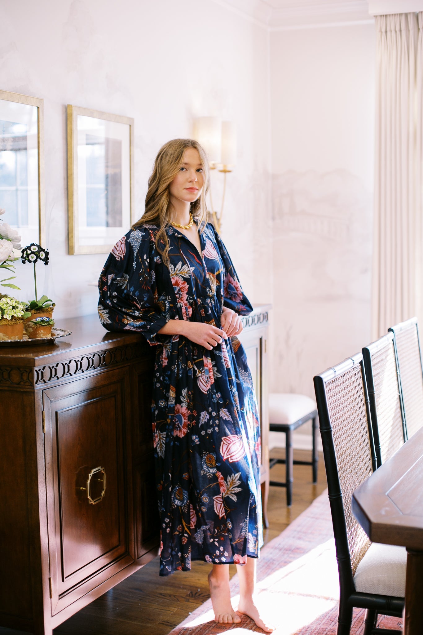 The Derby Dress in Navy