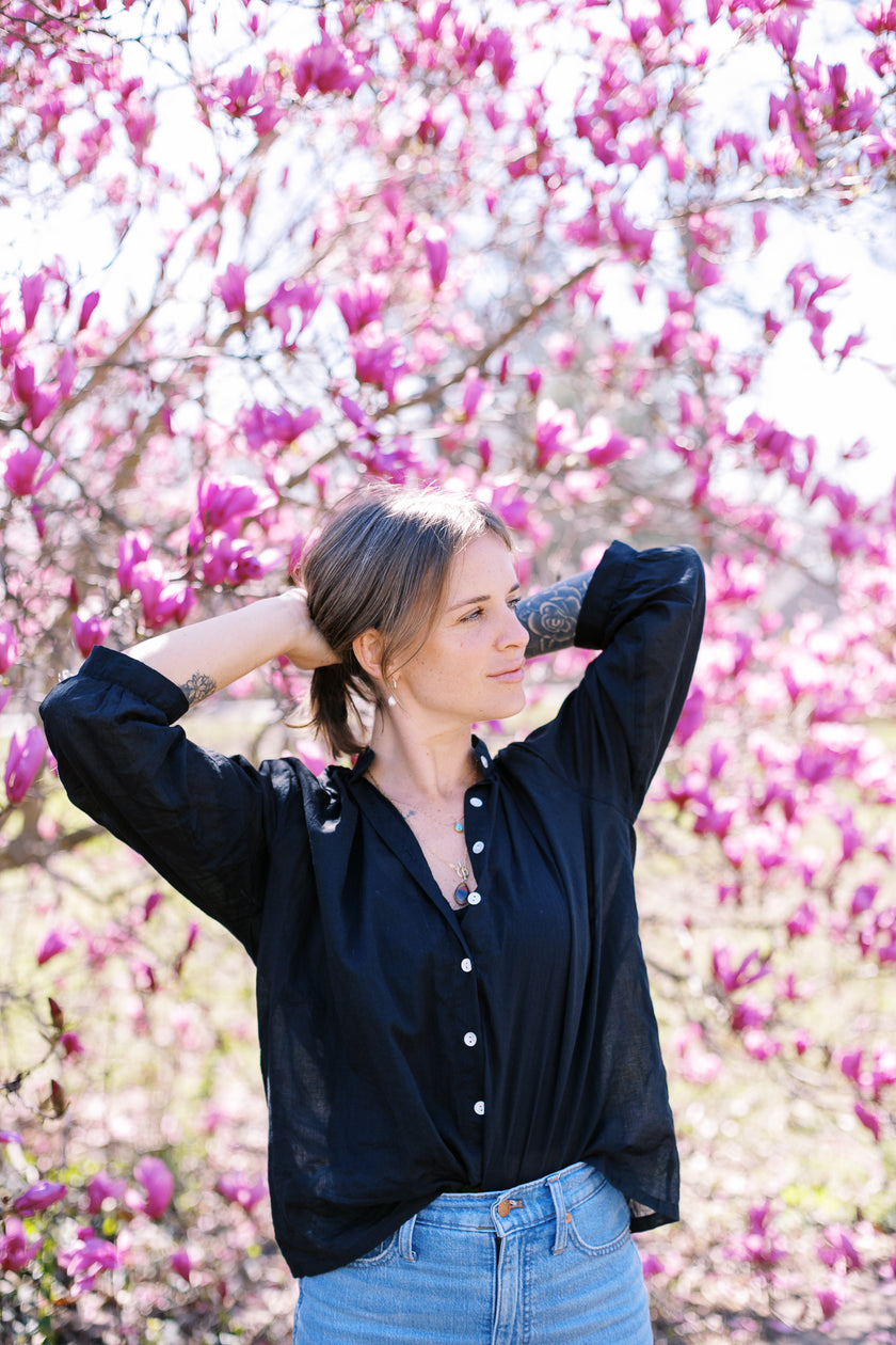 The Belle Blouse in Black