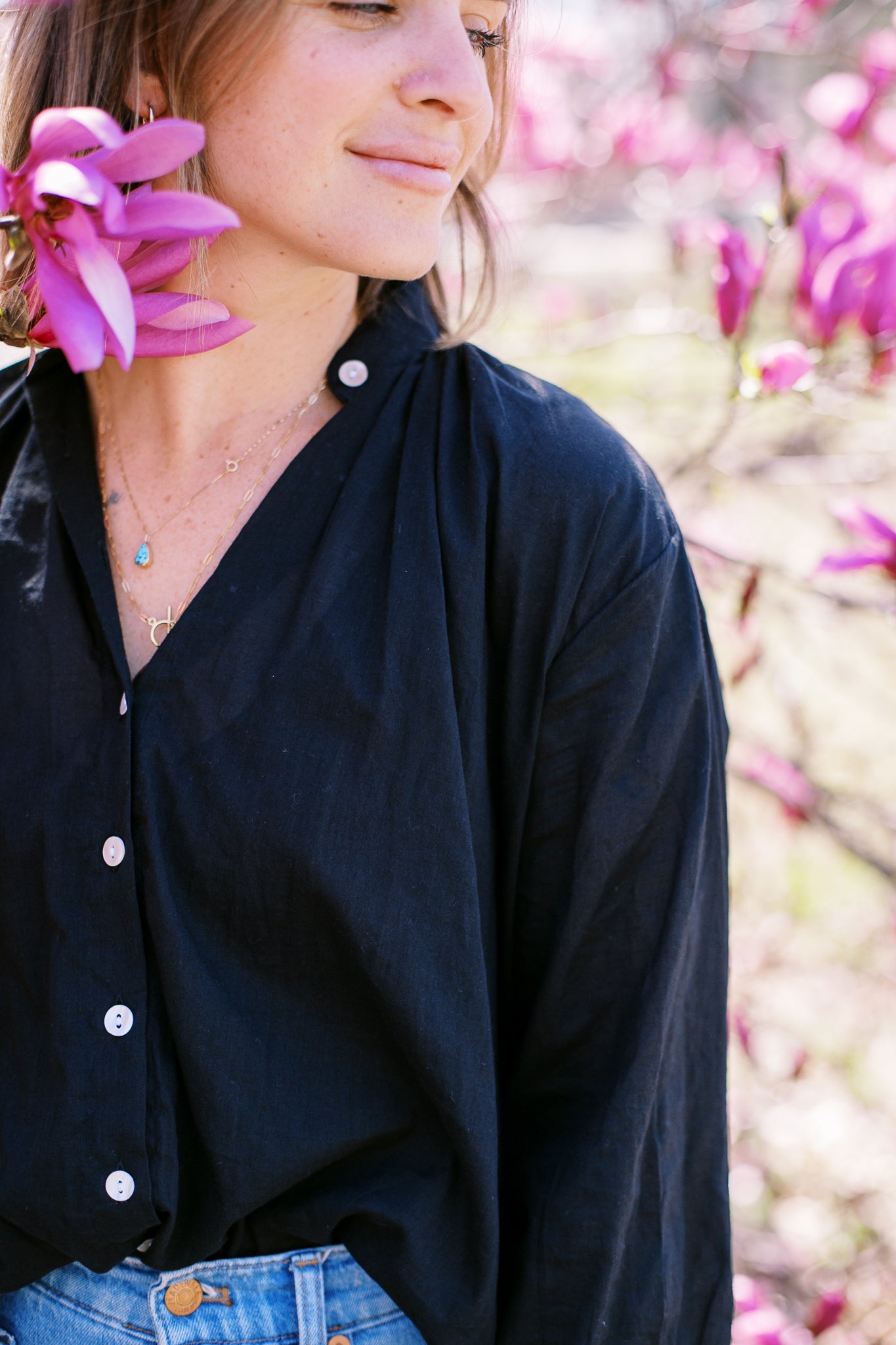 The Belle Blouse in Black
